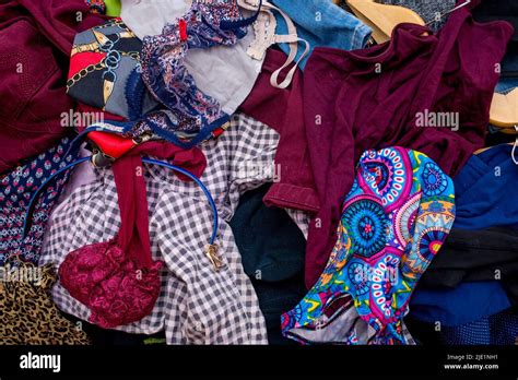 Pile Of Used Clothes Second Hand For Recycling Stock Photo Alamy