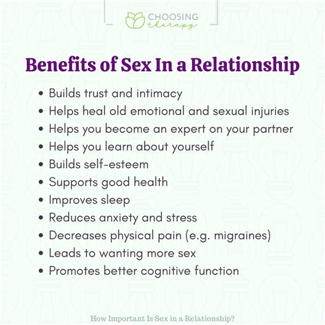 How Important Is Sex In A Relationship Choosingtherapy Com