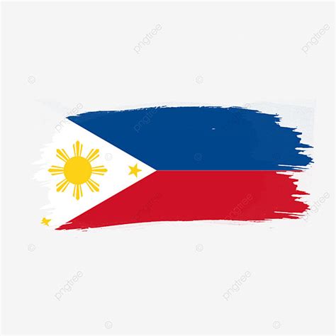 Flag Philippines Clipart Transparent Background Philippines Flag Brush