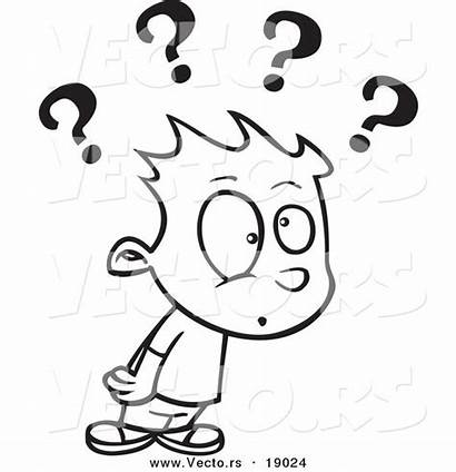 Confused Clipart Questions Boy Confusion Cartoon Drawing