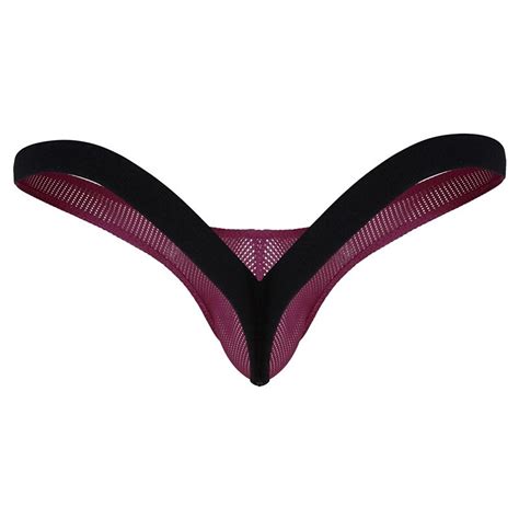 Msemis Mens Lingerie Jockstrap Gay Underwear See Through Stretchy Open