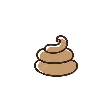 Poo Vector Icon Illustration Design Manure Cartoon Poop Vector Manure