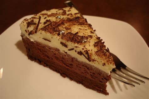 Triple chocolate mousse cake made of three delicious layers of white, milk & dark chocolate, and a chocolate butter cake layer. triple chocolate happy birthday mousse cake (2011) | photo ...