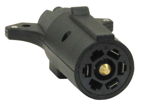 Trailer Connector Adapter 7 Pin Flat To 5 Pin Round