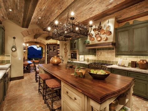 Interesting Italian Style Kitchen Plus Stunning Tuscan