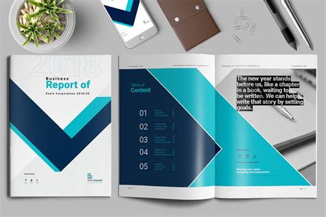 Annual Report Template Creative Indesign Templates Creative Market
