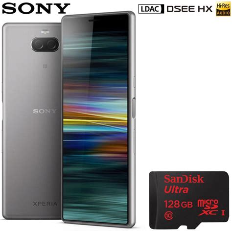 Sony Xperia 10 Unlocked Smartphone 64gb 60 Silver Sandisk Ultra 12