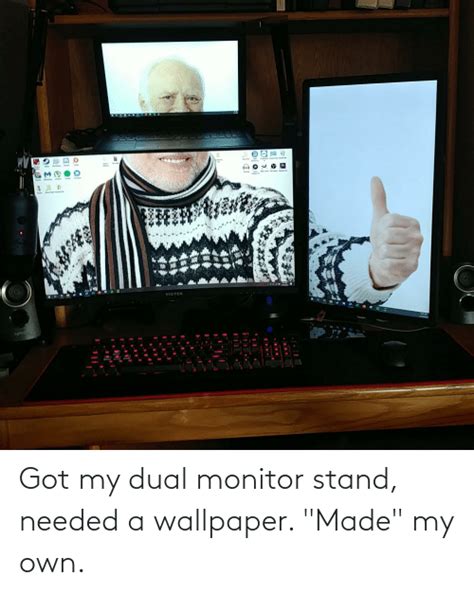 Dual Monitor Meme Wallpaper Posted By Michelle Walker