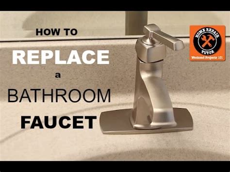 If your faucet has seen better days, or if it?s out of style, watch this video. How to Replace a Bathroom Faucet -- by Home Repair Tutor ...