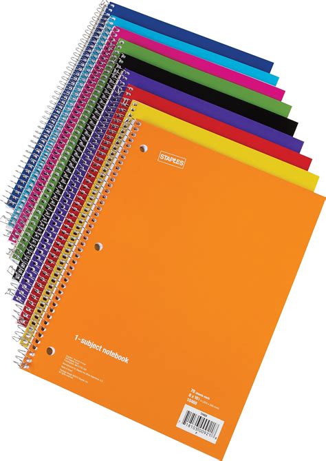 Staples 1 Subject Notebook 8 X 10 12 College Ruled 48 Pack 27498ct