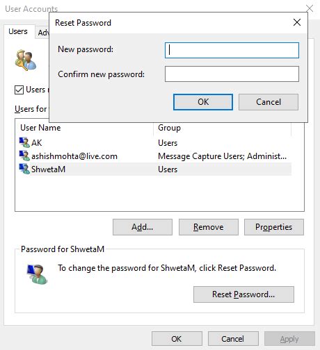 How To Change Another Users Password In Windows 1110