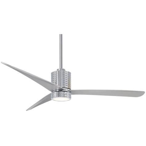 Minka Aire Mojave 56 In Chrome Indoor Ceiling Fan With Light And Remote