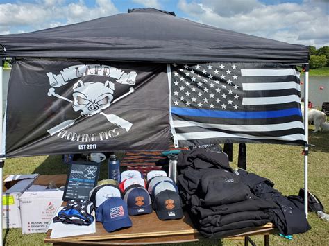 ‘Thin blue line’ flag at Winnipeg World Police and Fire Games