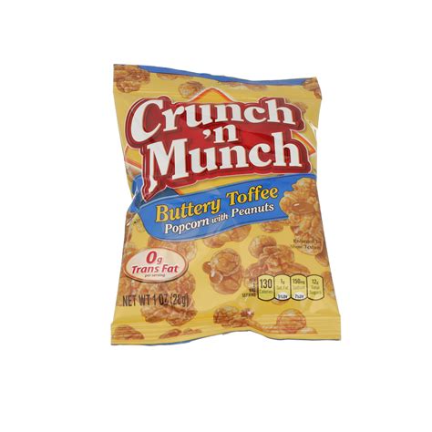 Crunch N Munch Buttery Toffee Popcorn With Peanuts 1 Oz