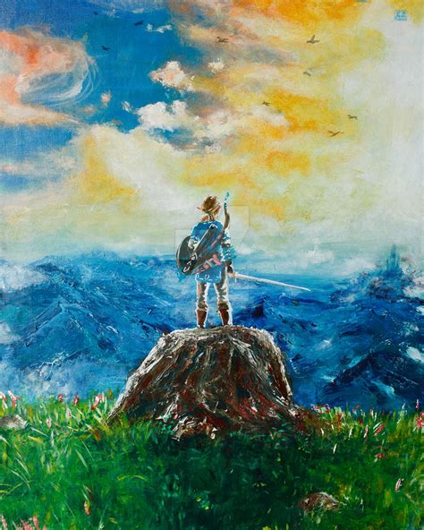 Zelda Breath Of The Wild Painting Fanart By Stella974 On Deviantart