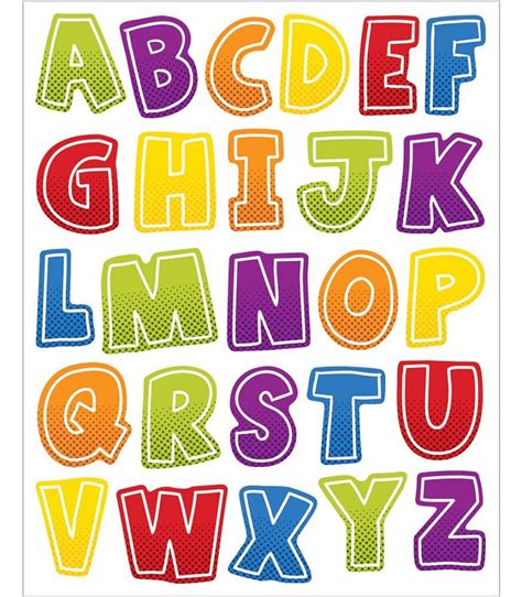 Individual Colorful Alphabet Letters Printable Free Free Printable
