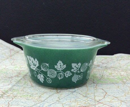 Jaj Pyrex Green Gooseberry Vintage Casserole Dish Pyrex Vintage Vintage Dishes Pyrex