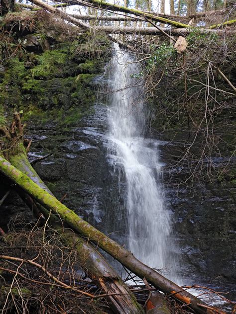 Photographs Of The Caerfanell Waterfalls Powys Wales Two Stage Fall