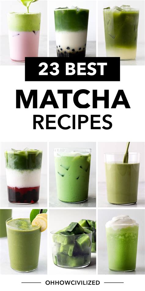 23 Delicious Matcha Drink Recipes Oh How Civilized