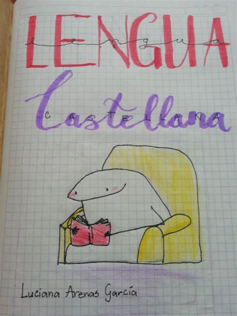 Portada Lengua Castellana Portadas Dibujos Lindos Sencillos