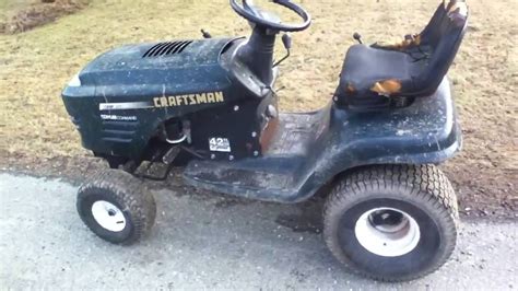 Craftsman Lt1000 First Attempt At A Racing Mower Youtube