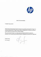 Photos of Service Provider Recommendation Letter
