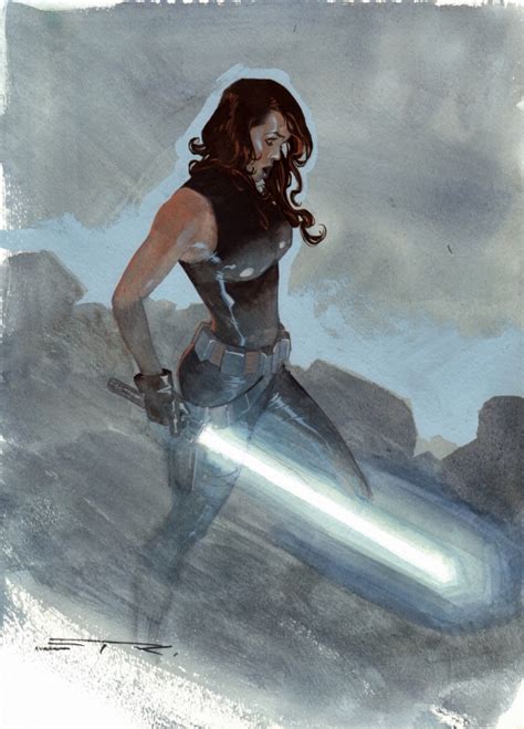 Mara Jade Skywalker From Star Wars 2014 Signed Painted