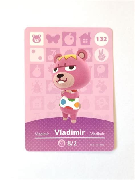 Originally introduced for animal crossing: Animal Crossing Amiibo Card Vladimir 132 | Mercari in 2020 ...
