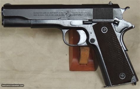 Colt United States Marked 1911 Us Army 45 Acp Caliber Pistol Sn