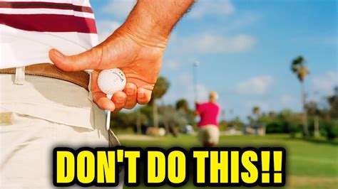 Rules Golfers Break Without Realizing Youtube