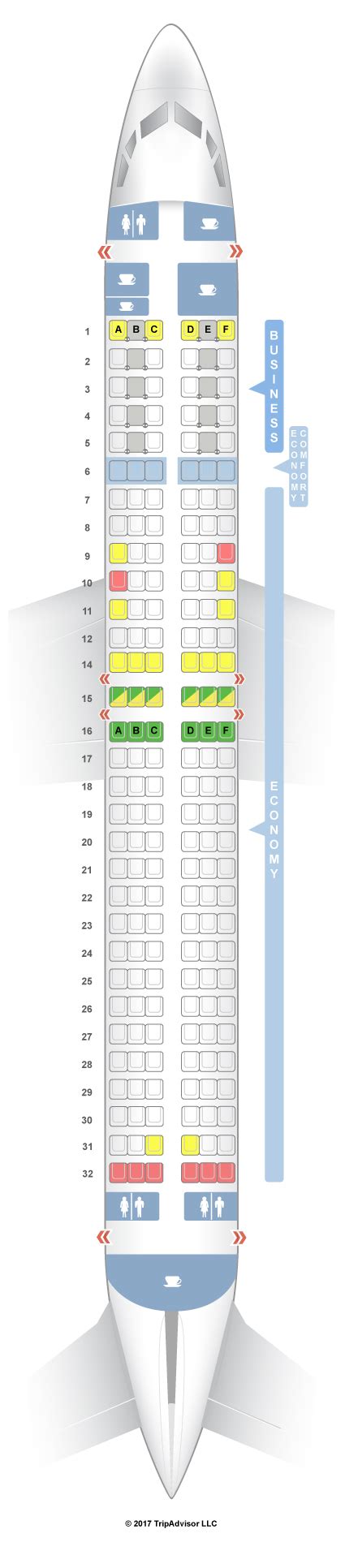 Seatguru Seat Map Klm Boeing 737 800 738