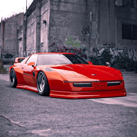 C4 Corvette With Rocket Bunny Widebody Kit Might Look Like A Jdm