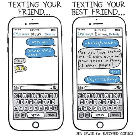 Texting Bestie Via Buzzfeed Comics Friends Quotes Funny Funny Texts