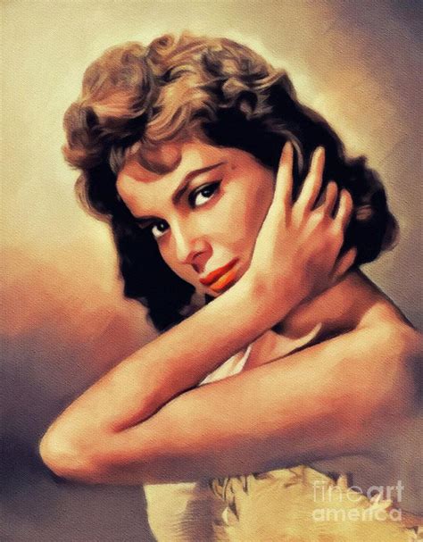 Abbe Lane Vintage Actress Painting By Esoterica Art Agency Fine Art