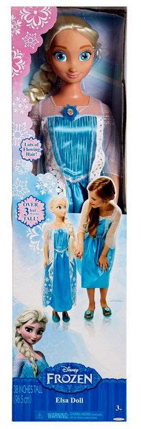 Disney Frozen Elsa My Size Doll Huge 38 Inch Over 3 Feet Tall 2015