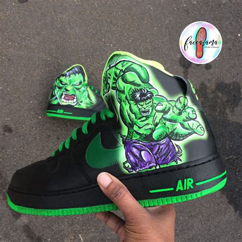 Custom Incredible Hulk Shoes Etsy