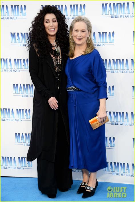 Cher Meryl Streep Reunite At Mamma Mia Here We Go Again London World Premiere Photo