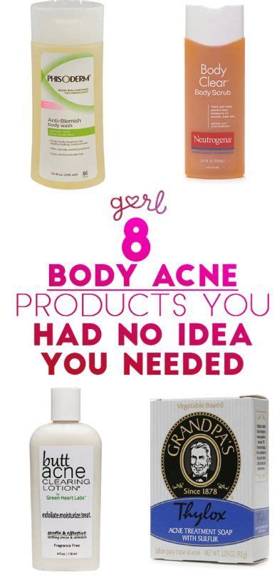 8 Body Acne Products You Had No Idea You Needed With