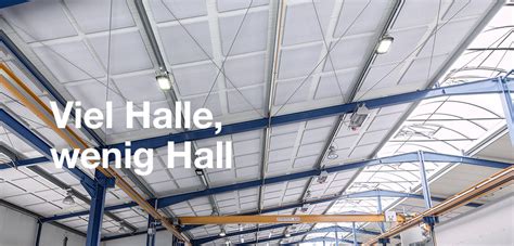 Erstellen sie eine benachrichtigung und teilen sie ihre. Schallschutz für Industriehallen & Werkstätten - aixFOAM