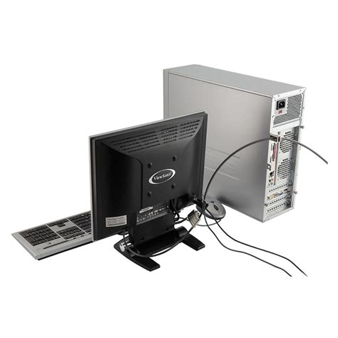 Kensington Compatible Desktop Slot Lock Detachable Cable Tech Dynamic