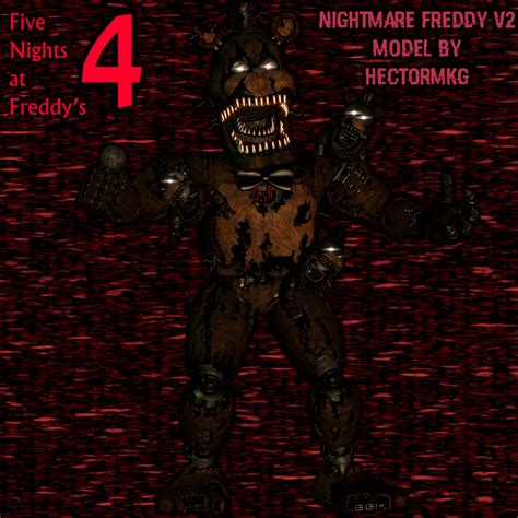 Nightmare Freddy V2 By Hector Mkg In Blender By Andydatraginpurro On