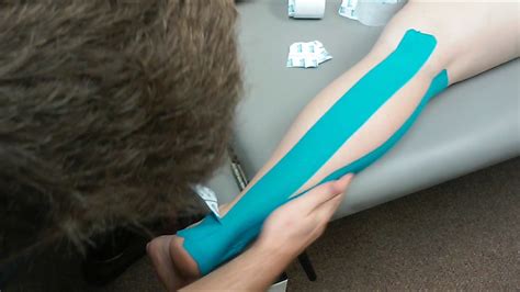 How To Kinesio Tape The Lower Leg And Calf Area By Burkhardt Physical