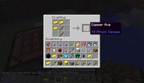 Ingots can be used to craft the spyglass and lightning rod, while pure block forms of the. The Copper Mod - WIP Mods - Minecraft Mods - Mapping and ...