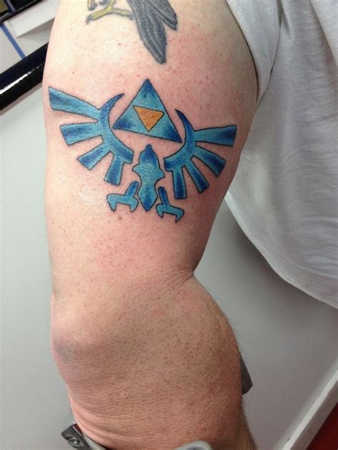 Hylian Crest Tattoo Done By Mike At Skinsations Tattoo In Kingsport Tn