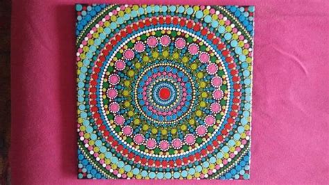 This Is A Hand Painted Mandala Canvas These Canvas Make Awesome And