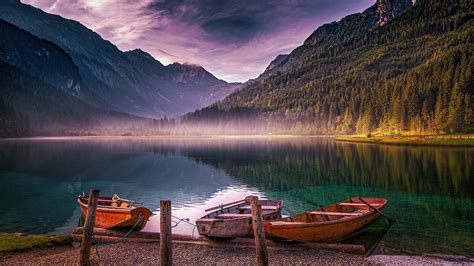 1366x768 Lake Jagersee In Austria In Early Autumn 4k 1366x768