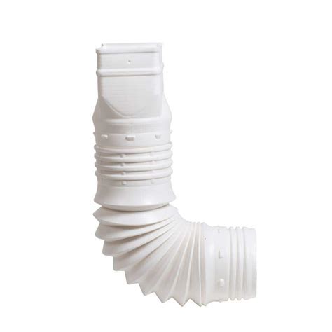 Amerimax Home Products 2 In X 3 In White Vinyl Downspout Adapter