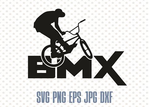 Bmx Svg Vector Biking Png Dirt Bike Svg Bicycle Silhouette Etsy