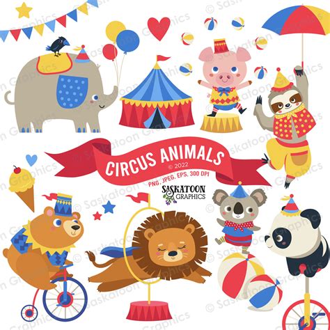 Circus Animals Clipart