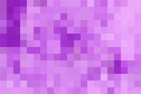 Abstract Pixel Art Purple Shades Puzbie